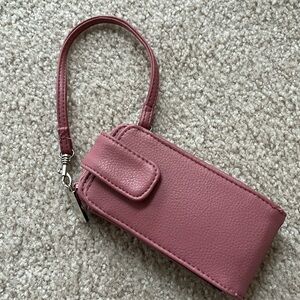 🌻 5/$15 Sonoma pink wristlet/phone case EUC